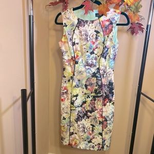 Bright floral dress